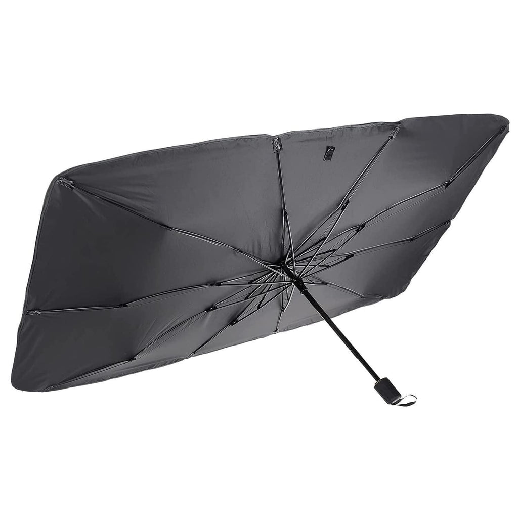 Carbrella Metal Car Windshield Sun Shade Umbrella, Foldable Car Sunshades Reflect And Protect Vehicle From UV Sun And Heat, Easy To Use/Store, 56 In X 31 In, Fit Most Vehicle, Black